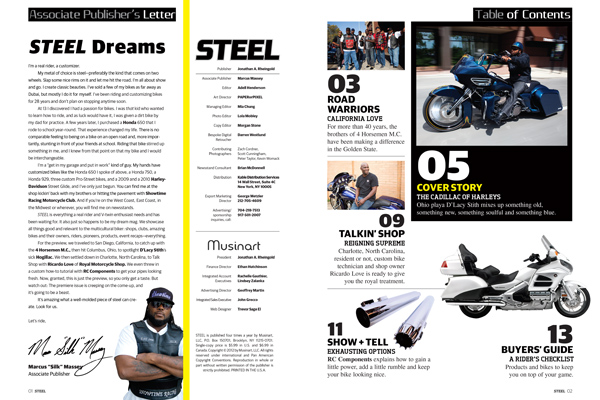 Steel Magazine Letter TOC