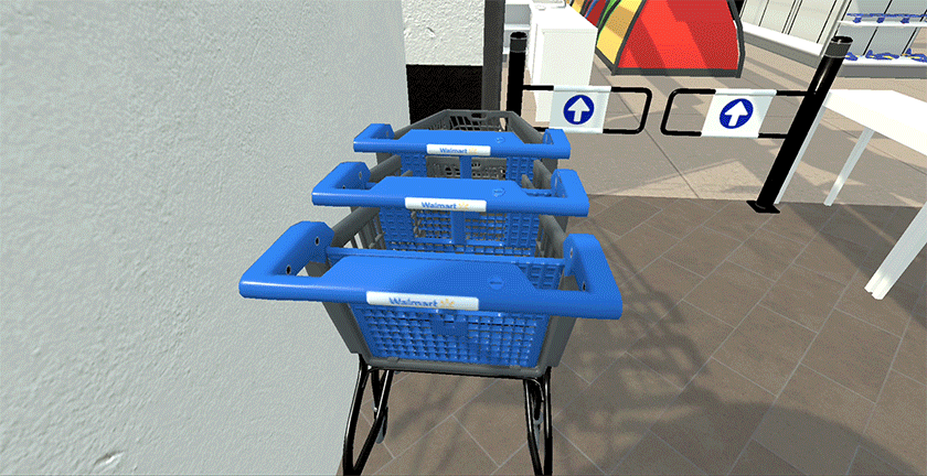 Walmart Canada VR Character Shop Area